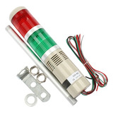 Coluna Luminosa 2 Cores Vm/vd Led 220v C/ Alarme Sonoro