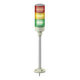 Coluna Luminosa 3 Elementos Led Schneider Electric Xvgb3sh Com Tubo E Base 24vca/cc
