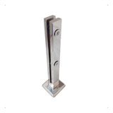 Coluna Torre Em Aço Inox 304 40cm Guarda-corpo Vidro De 12mm