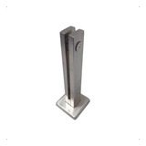 Coluna Torre Inox 30cm Escovada Guarda Corpo Sacada 1 Furo