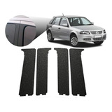 Colunas Preto Fosco Para Gol G3 G4 4 Peças