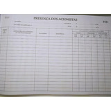 Combo (5 Livros 100 Folhas) Ações Nominativas - Transferência De Ações - Presença De Ações - Assembleias Gerais - Diretoria 100 Fls
