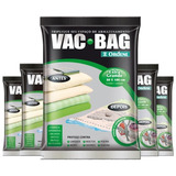 Combo: 5 Saco A Vácuo Protetor Vac Bag 80 X 100 Ordene Extra