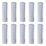 Combo 10 Luminária De Emergência Intelbras 30 Leds Kit