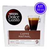 Combo 10 Nescafé Dolce Gusto Café Caffè Matinal 100 Cápsulas