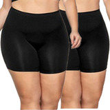 Combo 2 Bermudas Plus Size Evita Atrito Pernas Para Saia