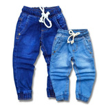 Combo 2 Calça Jeans Infantil Jogger