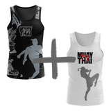 Combo 2 Camisetas Regata Muay Thai