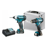 Combo 2 Parafusadeiras 12v Cxt + Maleta Alumínio Makita