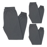 Combo 3 Calças Menino Moletom Confortável Juvenil Inverno