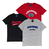 Combo 3 Camisetas Abercrombie, Hollister E Tommy Originais