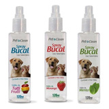 Combo 3 Spray Bucal Contra Mau Halito Pet Boca Cheirosa!