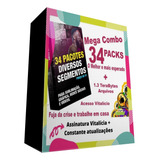 Combo 34 Packs Sublimação Artes Premium