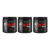 Combo 3x Bcaa Em Pó 4:1:1 210g Uva - Hardcore Skull