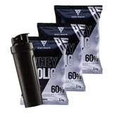 Combo 3x Whey Protein 60% 1