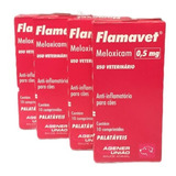 Combo 4 Flamavet Agener 0,5 Mg Anti-inflamatório Para Cães