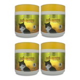 Combo 4 Xo Gato Repelente Espanta Educa Afasta Gatos 300gr