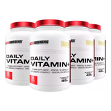 Combo 4x Multivitamínico Daily Vitamin 90caps Bodybuilders Sabor Natural