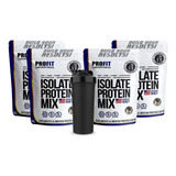 Combo 4x Whey Isolate Protein Isolado Mix 900g + Coq Sabor 2chocolate/2cookies