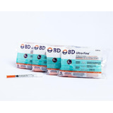 Combo 4x10u -seringa De Insulina Bd Ultra-fine 100 Ui 6mm