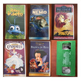 Combo 6 Vhs Clássicos Disney: Cinderela, Nemo, Rei Leão Etc