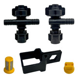 Combo 7 Porta Bico Jacto +7 Abraçadeira +7 Bico +7 Peneira 