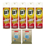 Combo Anti Traças Set Inset 5 Un + Cartela Jimo 2 Un