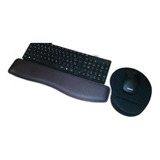 Combo Apoio Pulso Mouse+teclado Pad Ergonomico