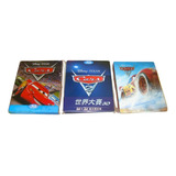 Combo Blu-ray Carros (1-3) Steelbook [importados]