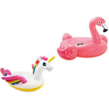 Combo Boias Divertidas: Unicórnio (2m) E Flamingo (1,30m)