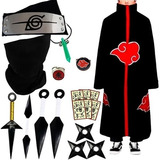 Combo C/ Manto Akatsuki Infantil Colar