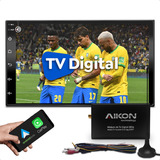 Combo Central Multimidia Carplay 7 Pol + Antena Tv Digital