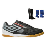 Combo Chuteira Futsal Umbro Bump Club + Meião + Tornozeleira