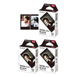Combo De Filmes Fujifilm Instax Mini Black 30 Fotos
