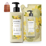 Combo Eudora Instance Baunilha Hidratante 400ml+refil 350ml