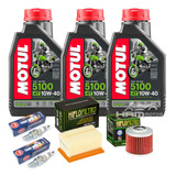 Combo Filtro Ar Filtro Óleo, 3 Motul 5100+velas Bmw G650 Gs