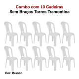 Combo Kit 10 Cadeiras Bistrô Sem Braços Torres Tramontina
