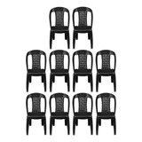 Combo Kit 10 Cadeiras Plásticas Bistrô