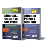 Combo Livros Lei Seca Militar Código Penal Militar E Código Processo Penal Militar