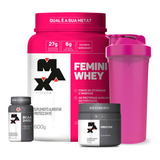 Combo Mulher Whey Protein + Bcaa