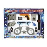 Combo Policial Infantil Algema Arminha De Brinquedo Fantasia