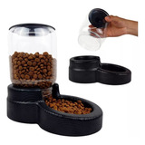 Comedouro Automático Pote Dispenser Ração - Ideal Dog Cor Preto