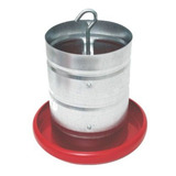 Comedouro Aves Galvanizado 2 Peças 5kg Para Ração