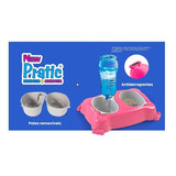 Comedouro Duplo Plast Pet New Pratic - Tamanho P