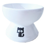 Comedouro Ergonomico Gatos Higiênico Bebedouro Gato Cerâmica