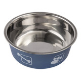 Comedouro Inox Decorado Para Cães Médio