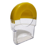 Comedouro Meia Lua Animalplast 60ml - Amarelo - 50 Und.