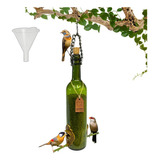 Comedouro Tratador Pássaros Livres Jardins. Vinho Verde