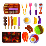 Comidinha Infantil Kit Churrasco Brinquedo Cozinha Divertida