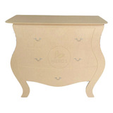Comoda Desmontavel Tipo Provençal Gg Festa Mdf Reforçado 9mm